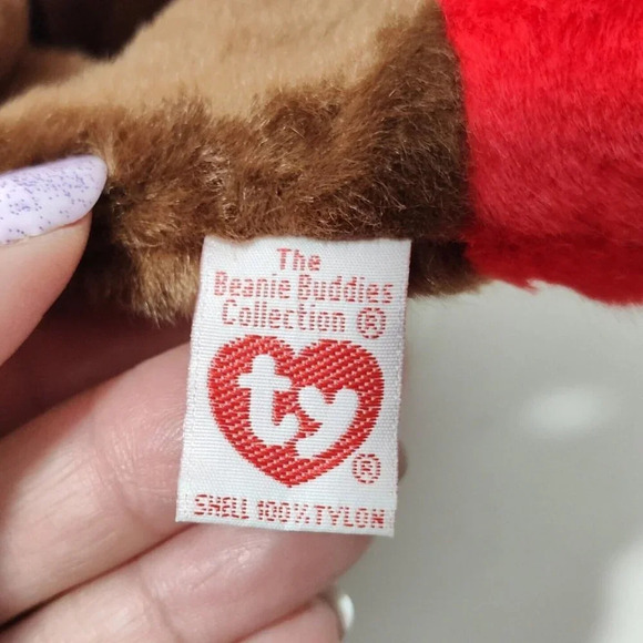 Vtg Ty Beanie Buddies Brown Gobbles Turkey Plush Stuffed Animal Toy Thanksgiving - Picture 6 of 8